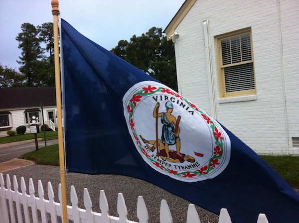 Virginia State Flag -- Established in the 1860s, this is still the flag of Virginia.